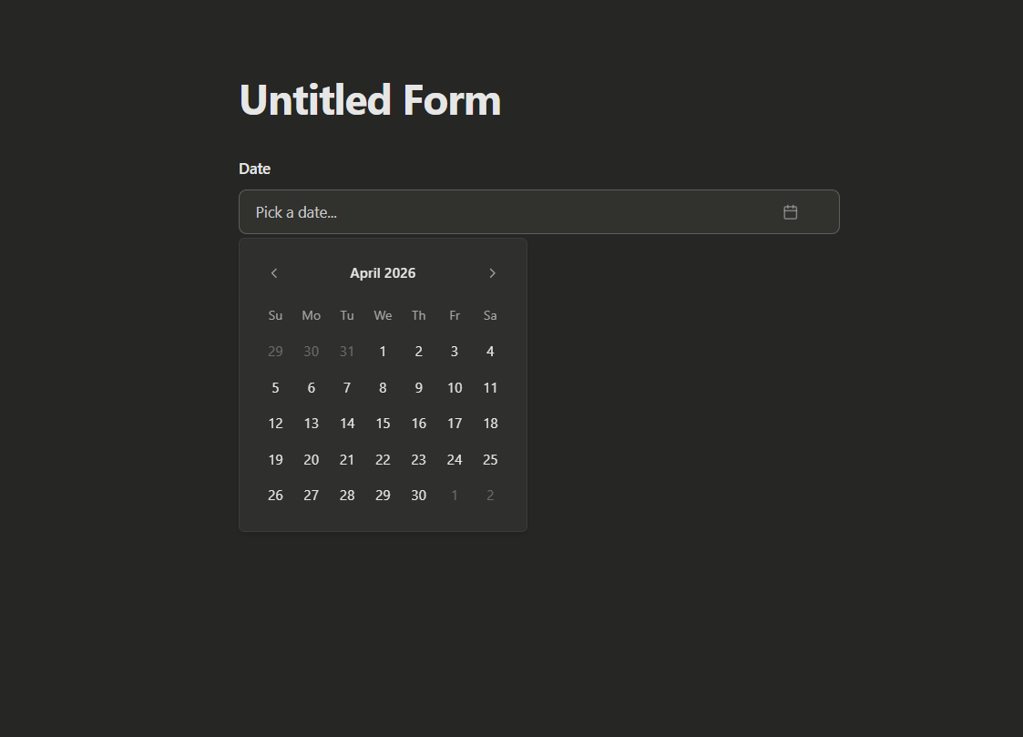 Date block hero example